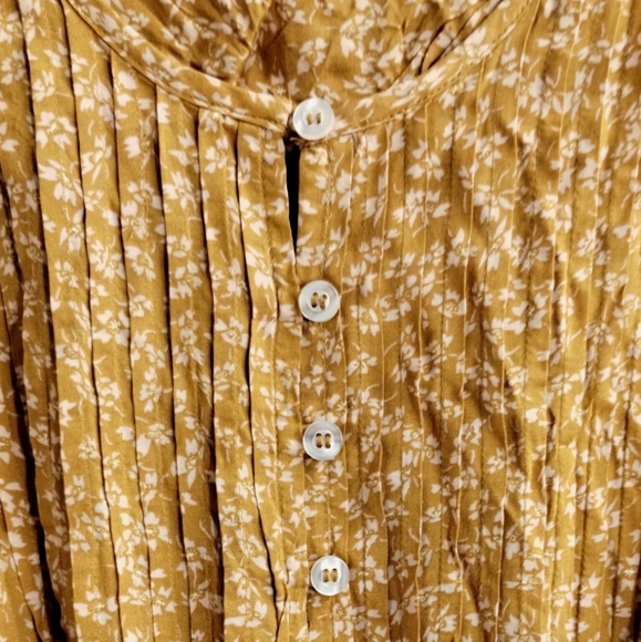 Free People Dress One Fine Day Ditsy Floral Print Milk Chocolate - Picture 7 of 14